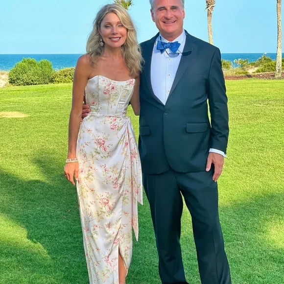 V. Chapman June Dress Pink Rose Print - Picture 5 of 10